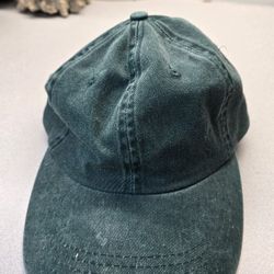Vintage Dorfman Pacific Green Cotton Baseball Cap – Adjustable Velcro Back