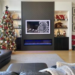 Wall Units With Electric Fireplace 