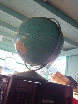 Vintage Decorative World Globe on Stand