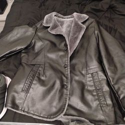 Two Brand New Men's Three Quarter Length Coats PU Leather 
