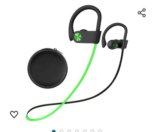 Stiive Bluetooth Headphones, 5.3 Wireless Sports Earbuds IPX7 Waterproof with Mic, Stereo Sweatproof in-Ear Earphones, Noise Cancelling Headsets for G