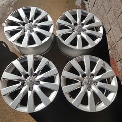 4 set aluminum Audi rims OEM