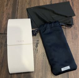 Prada EMPTY Sunglass Case, Pouch and Cloth