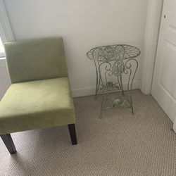2 green Accent Chair