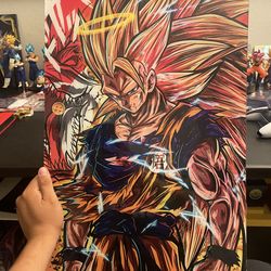 SS3 Goku Arcylic Art piece