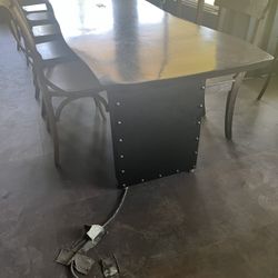 Beautiful Console Table With Metal Base