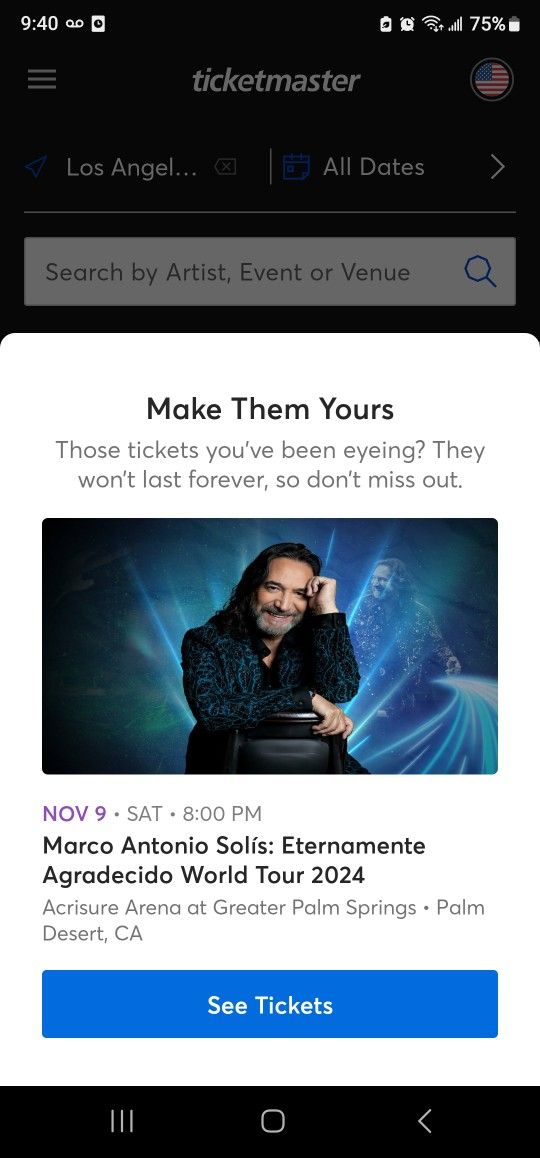 2 Boletos Para Este Concierto De Marco Antonio Solis