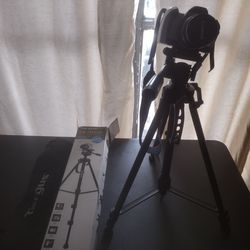 Canon and tripod
