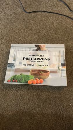 Disposable poli apron