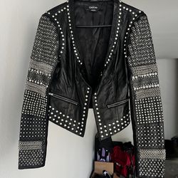 Womens Bebe Leather Jacket