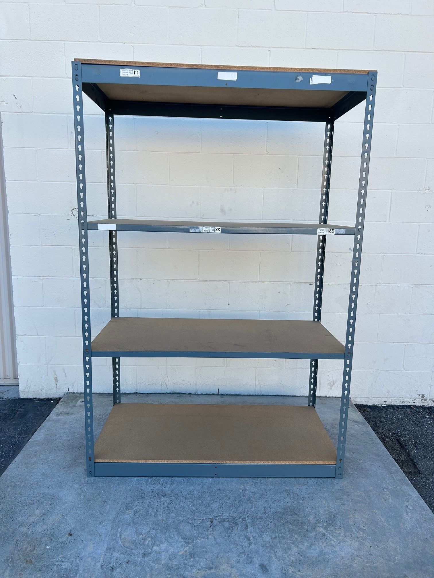 Boltless Shelving 48 in W x 24 in D Warehouse Storage Steel...