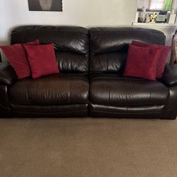 Used Leather Couch With Loveseat