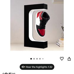 Levitating shoe display