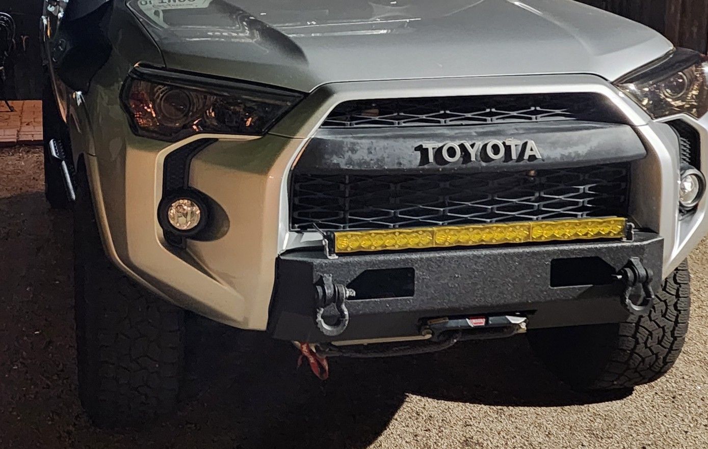 Overland Center Bumper With Winch Mount Toyota 5th Gen 4runner