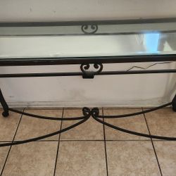 Glass Iron table