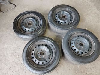 5x114.3 16 INCH STEELIES & TIRES