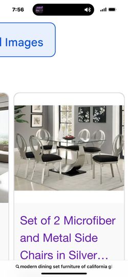 Modern Dining Table With 6 Chairs