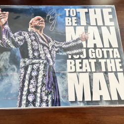 ric flair signed 16x20 photo 