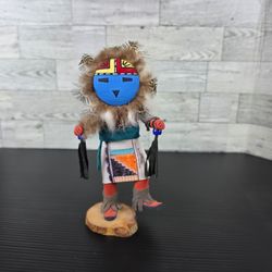 Navajo Sunface Kachina Doll by Largo 7" doll handmade
