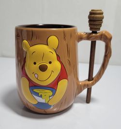 Disney Winnie the Pooh Honey Mug with Dipper