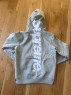 Supreme Grey Hoodie with Back Logo