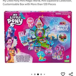 My Little Pony Mini Magic World, Mini Equestria Collection, Customisable Box with More than 120 Pieces
