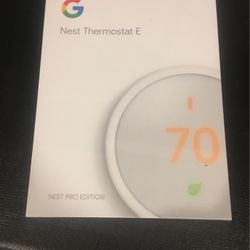 Google Nest Thermastat E Pro Edition White A0063