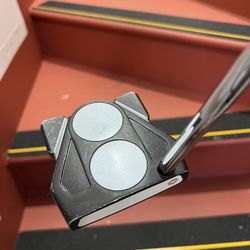 Odyssey Golf 2-Ball TEN Mallet Putter Face balanced 35” Right Handed Good Condition very forgiving