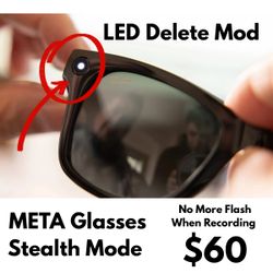 Ray-Ban Meta Smart Glasses LED Light Modification Service
