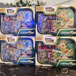 2x Pokemon TCG Glaceon / 2x Leafeon VSTAR Special Collection - Sealed