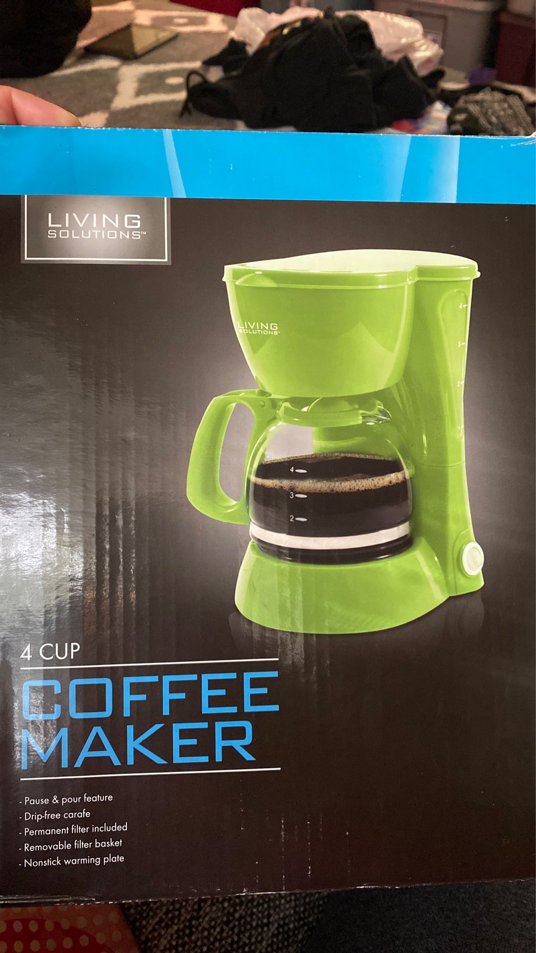Green 4 Cup Coffee Maker