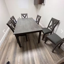 Caitbrook Gray Dining Table and Chairs - Best Prices - $39 Down