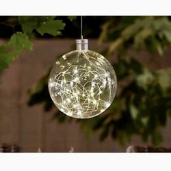 Battery LED 6” Orb Light Indoor Outdoor Decorative Lantern Globe
