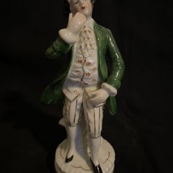 1940's Vintage Collectible Occupied Japan Ceramic Figurine Classical Gentleman