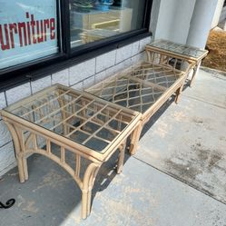 Coffee Table And 2 Side Tables.