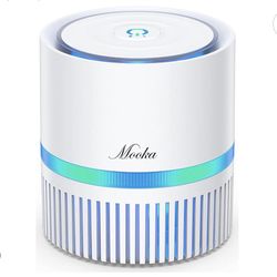 Air Purifier for Bedroom with H13 HEPA Filter, Portable Size Small Air Cleaner for Home Office RV 300sq.ft, Odor Eliminator for Allergies, Pets, Smoke