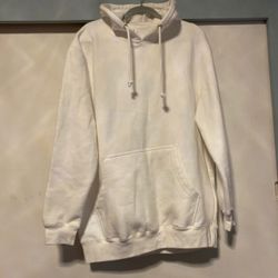 Oversized white hoodie size large New