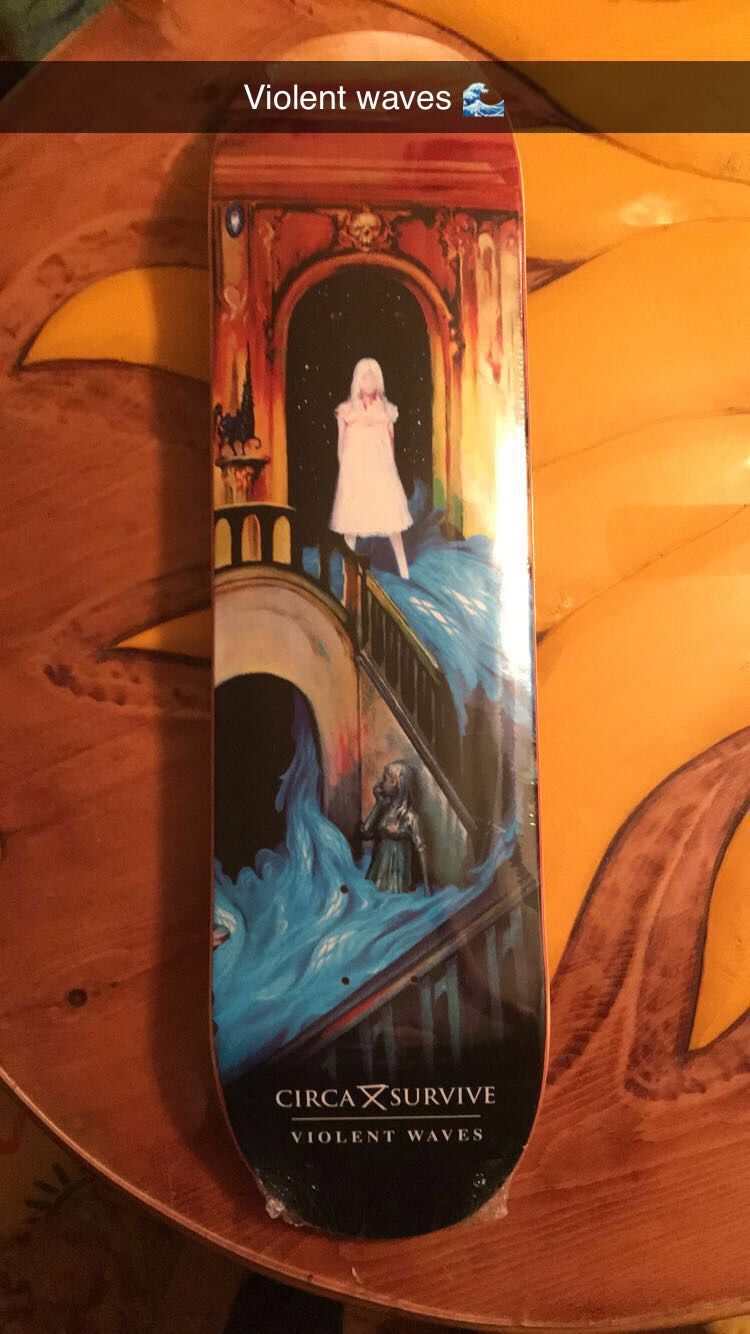 Circa survive album art skateboard deck