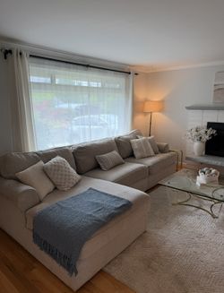La-Z-Boy Beige Sectional Couch
