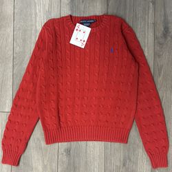Womens Vintage polo Ralph Lauren Cable Knit Sweater Size medium