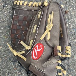 RAWLINGS Leather Leather Glove Sz 11.5