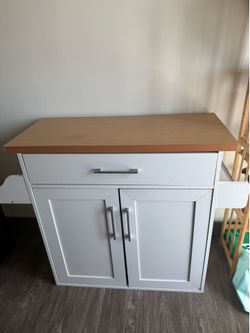 Portable Small Kitchen Island Pantry Cabinet