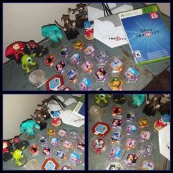 XBOX 360 DISNEY INFINITY 1.0 2.0 3.0 VIDEO GAME PORTAL PLAY SET TOY BOX PIECES BASE CHARACTER FIGURE FIGURINE POWER DISCS