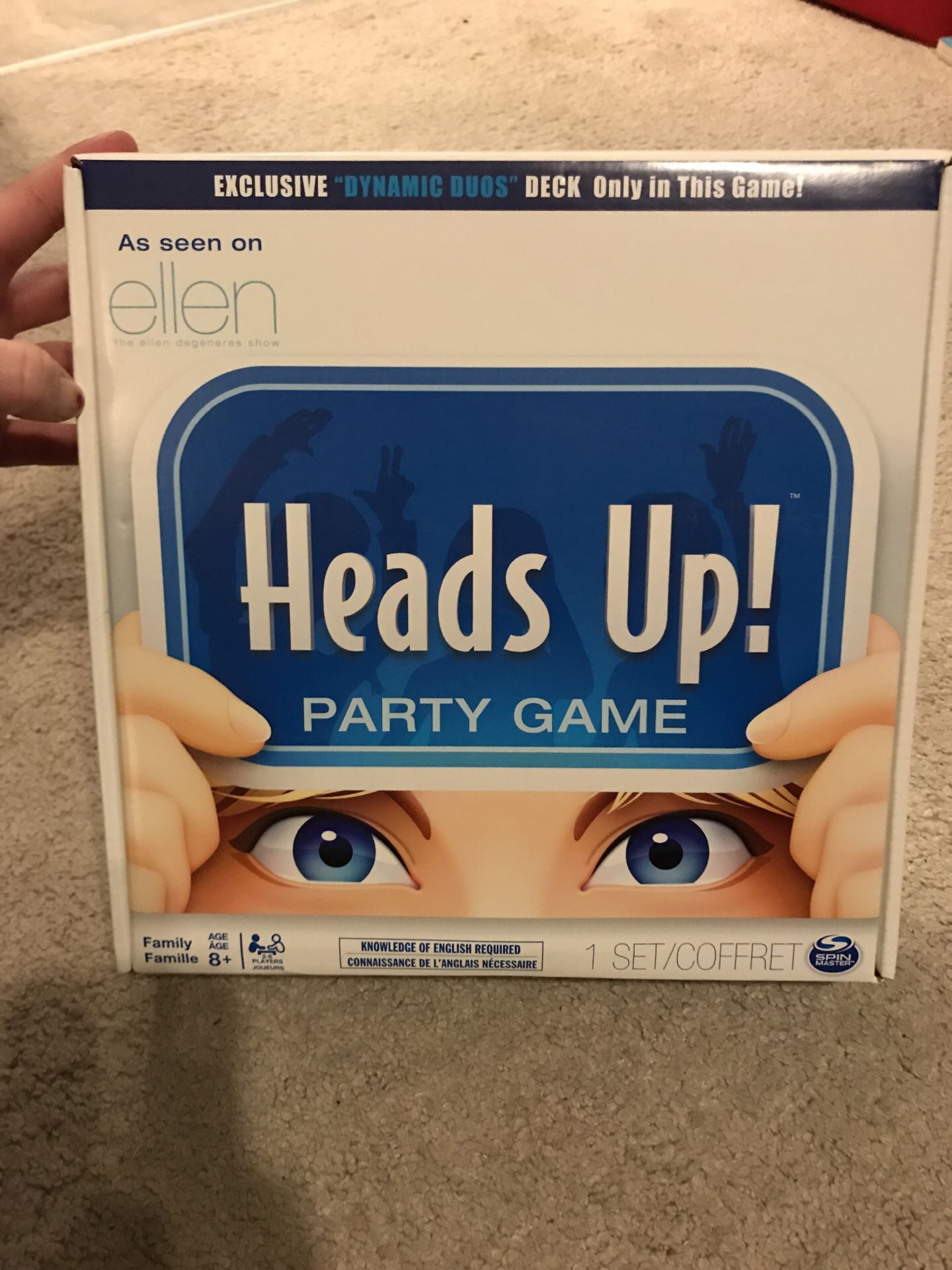 Ellen Heads Up Party Game