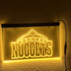 Denver Nuggets LED Neon Sign Light 8x12