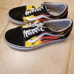 Vans Old Skool Flames Sz 8.5