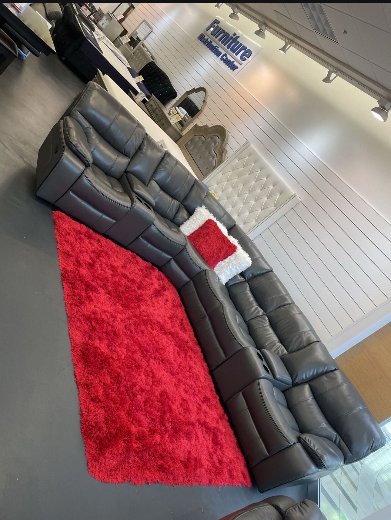 COMFY NEW MADRID RECLINING SECTIONAL SOFA ON SALE ONLY 1499. IN STOCK