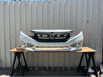HONDA CIVIC 2016 2017 2018 FRONT BUMPER COVER & GRILLE USED ORIGINAL OEM