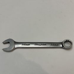 Snap-On OEXM14B 14 mm 12-Point Metric Flank Drive Short Combination Wrench