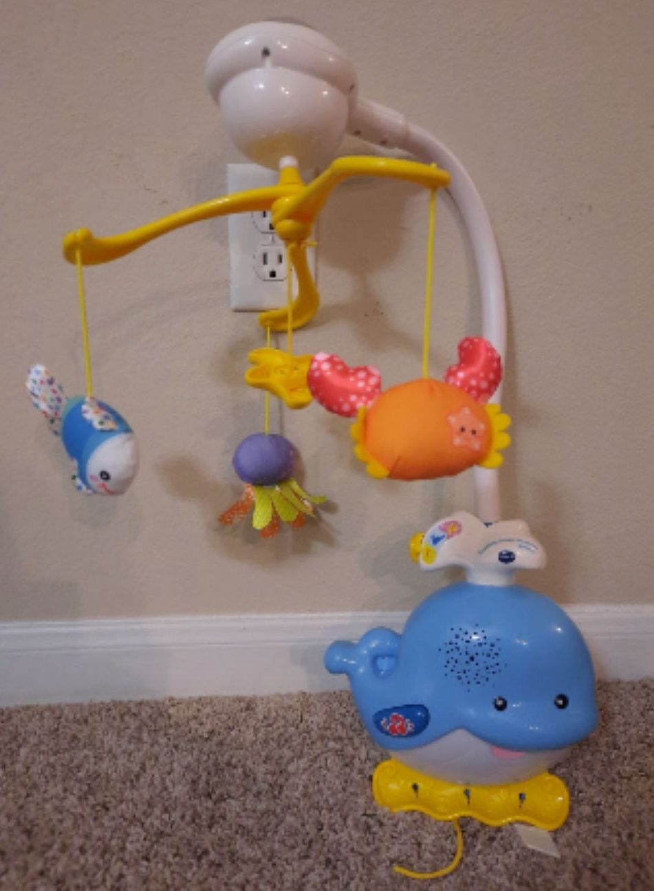 baby mobile for crib with projector sea vtech
